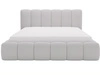 Polsterbett mit Bettkasten und Lattenrost 200x200 Cloud Bouclé-Stoff Hellgrau