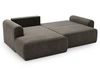 Ecksofa L-Form mit Schlaffunktion und Bettkasten Savana Bis Grau