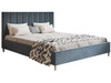 Polsterbett mit Lattenrost 160x200 Snazi Dunkelgrau