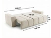 Schlafsofa mit Bettfunktion und Bettkasten Miro Dunkelgrau