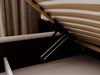 Polsterbett mit Bettkasten und Lattenrost 120x200 Palermo Beige