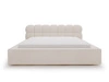 Polsterbett mit Bettkasten und Lattenrost 160x200 Plaza Creme