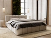 Polsterbett mit Bettkasten und Lattenrost 120x200 Split Hellgrau