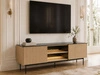 Zweittüriges TV-Lowboard für Wohnzimmer Auroé Eiche Vicenza