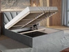 Polsterbett mit Bettkasten und Lattenrost 160x200 Orlo Rosa