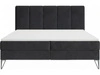 Boxspringbett mit Bettkasten 180x200 Vendi Schwarz