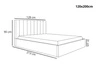 Polsterbett mit Bettkasten und Lattenrost 120x200 Sesto Dunkelblau