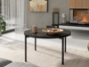 Runder Couchtisch Sevilla 84 cm Schwarz Glanz