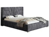 Polsterbett mit Bettkasten und Lattenrost 140x200 Tesis Dunkelgrau