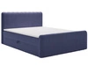 Boxspringbett mit Bettkasten 140x200 Osteno Dunkelblau