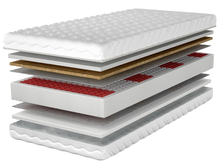 Taschenfederkernmatratze Multipocket mit Kokosfasermatte Lunaro 80x200