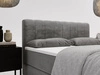 Boxspringbett mit Bettkasten 160x200 Forte Hellgrau