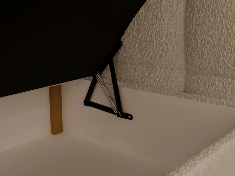Boxspringbett mit Bettkasten 180x200 Modo Beige