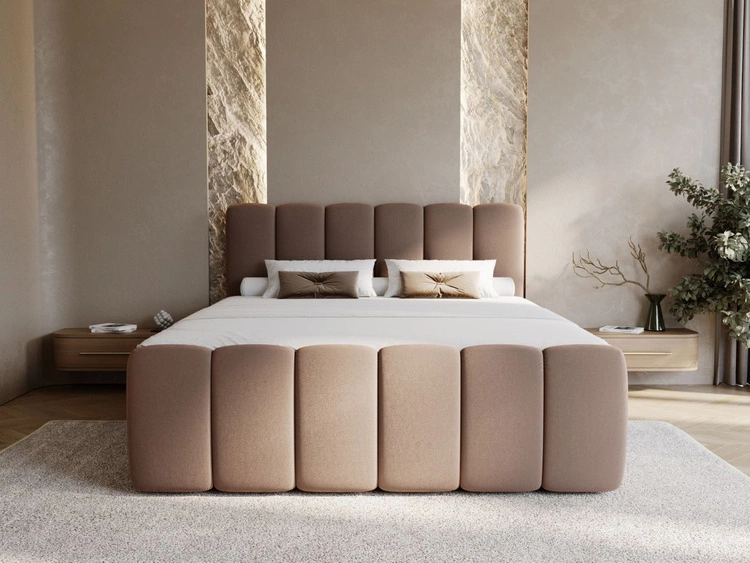 Boxspringbett mit Bettkasten 160x200 Cloud Braun