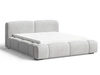 Polsterbett mit Bettkasten und Lattenrost 160x200 Aubi Grau