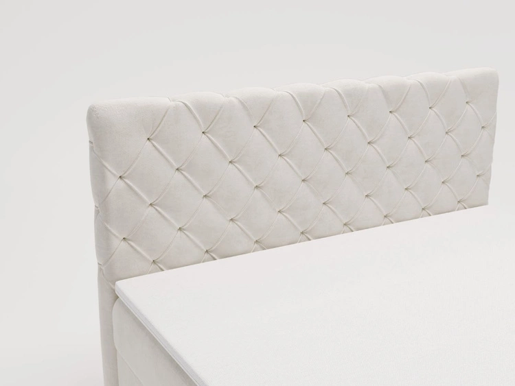 Boxspringbett mit Bettkasten 160x200 Lunaris Creme