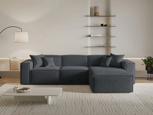 Ecksofa L-Form Rechts Arizona Dunkelgrau