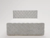 Boxspringbett mit Bettkasten 120x200 Lunaris Hellgrau