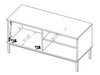 TV-Lowboard mit Türen 100 cm Soroko Schwarz