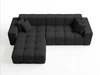 Ecksofa L-Form Links Moderne Ecksofa Loopo Schwarz