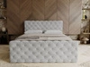Boxspringbett mit Bettkasten 140x200 Lunaris Hellgrau