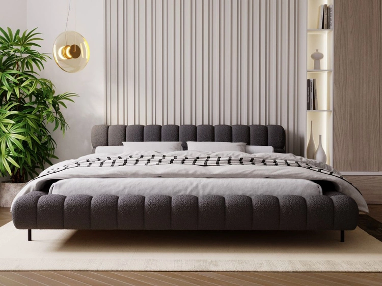 Polsterbett mit Lattenrost 180x200 Imagine Schwarz