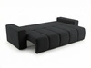 Schlafsofa mit Bettfunktion und Bettkasten Miro Schwarz