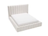 Polsterbett mit Bettkasten und Lattenrost 140x200 Rotto Creme