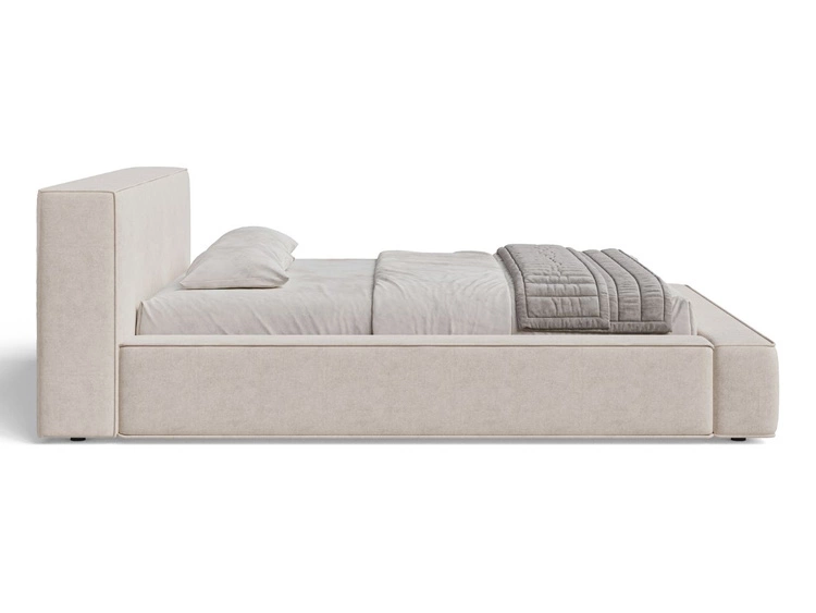 Polsterbett mit Bettkasten und Lattenrost 160x200 Mali Beige