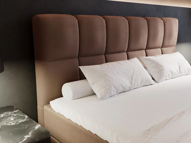 Boxspringbett mit Bettkasten 200x200 Alicante Braun