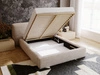 Polsterbett mit Bettkasten und Lattenrost 160x200 Monza Dunkelgrau