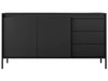 Kommode mit Türen und Schubladen 153 cm Sorano Schwarz