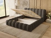 Polsterbett mit Bettkasten und Lattenrost 160x200 Averia Dunkelgrau