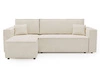 Modernes Ecksofa mit Schlaffunktion und Stauraum Prato L Beige
