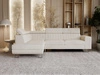 Ecksofa mit Schlaffunktion und Bettkasten Berona links Beige