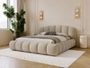 Polsterbett mit Stauraum und Lattenrost 200x200 Cloud Soft Beige