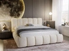 Polsterbett mit Bettkasten und Lattenrost 200x200 Cloud Beige