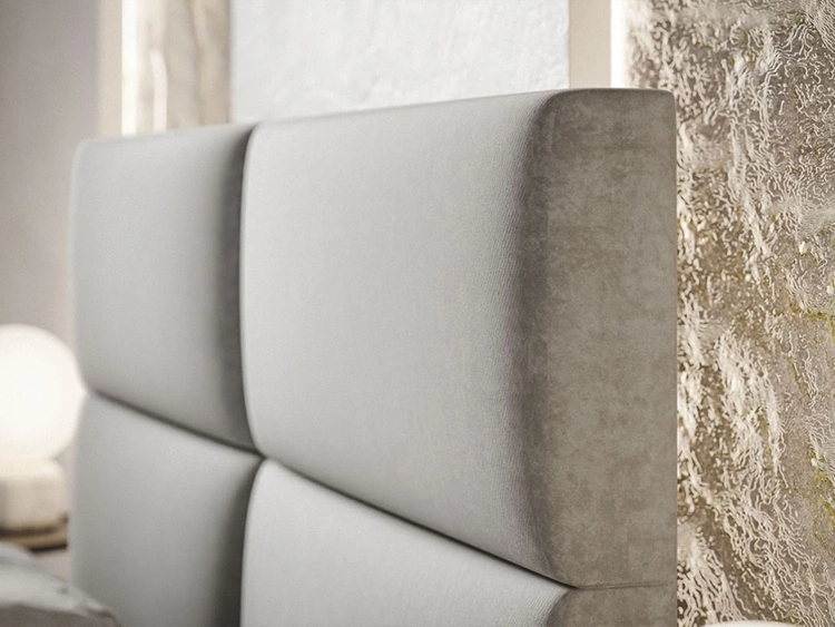 Boxspringbett mit Bettkasten 140x200 Hera Dunkelblau