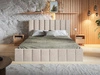 Polsterbett mit Bettkasten und Lattenrost 140x200 Siena Beige