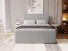 Boxspringbett mit Bettkasten 180x200 Osteno Grau