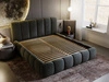 Polsterbett Ohne Bettkasten mit Lattenrost 180x200 Cloud Dunkelgrau