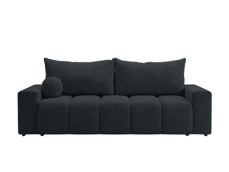 Schlafsofa mit Bettfunktion und Bettkasten Miro Schwarz