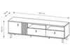 Wohnzimmer-Set Malone Artisan Eiche, Anthrazit