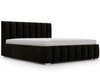 Polsterbett mit Bettkasten und Lattenrost 160x200 Neos Schwarz