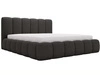 Polsterbett mit Bettkasten und Lattenrost 160x200 Cloud Bouclé-Stoff Schwarz