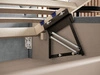 Polsterbett mit Bettkasten und Lattenrost 180x200 Taranto Grau