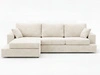 Ecksofa L-Form fürs Wohnzimmer Nesto Links Creme