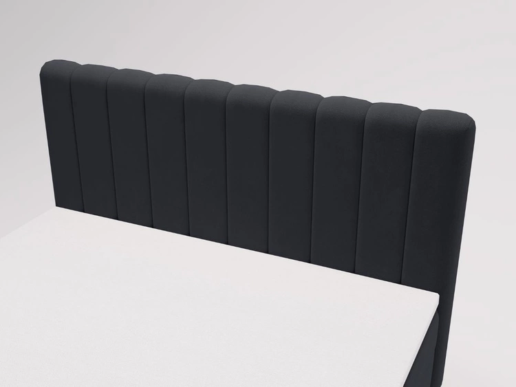 Boxspringbett mit Bettkasten 180x200 Primavera Schwarz