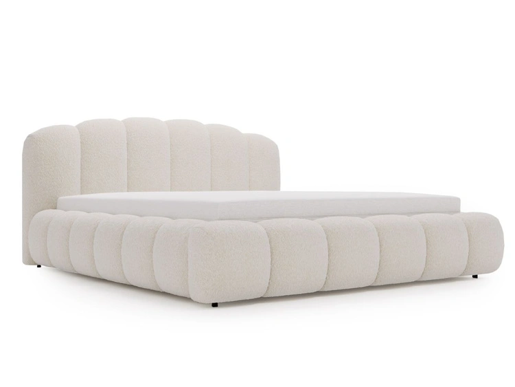 Polsterbett mit Stauraum und Lattenrost 120x200 Cloud Soft Beige
