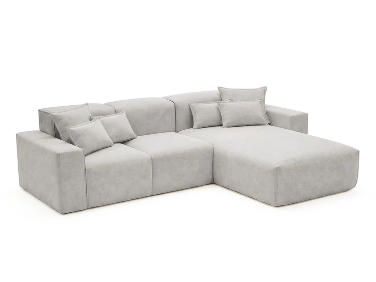 Ecksofa L-Form Rechts Moderne Ecksofa Leni Grau